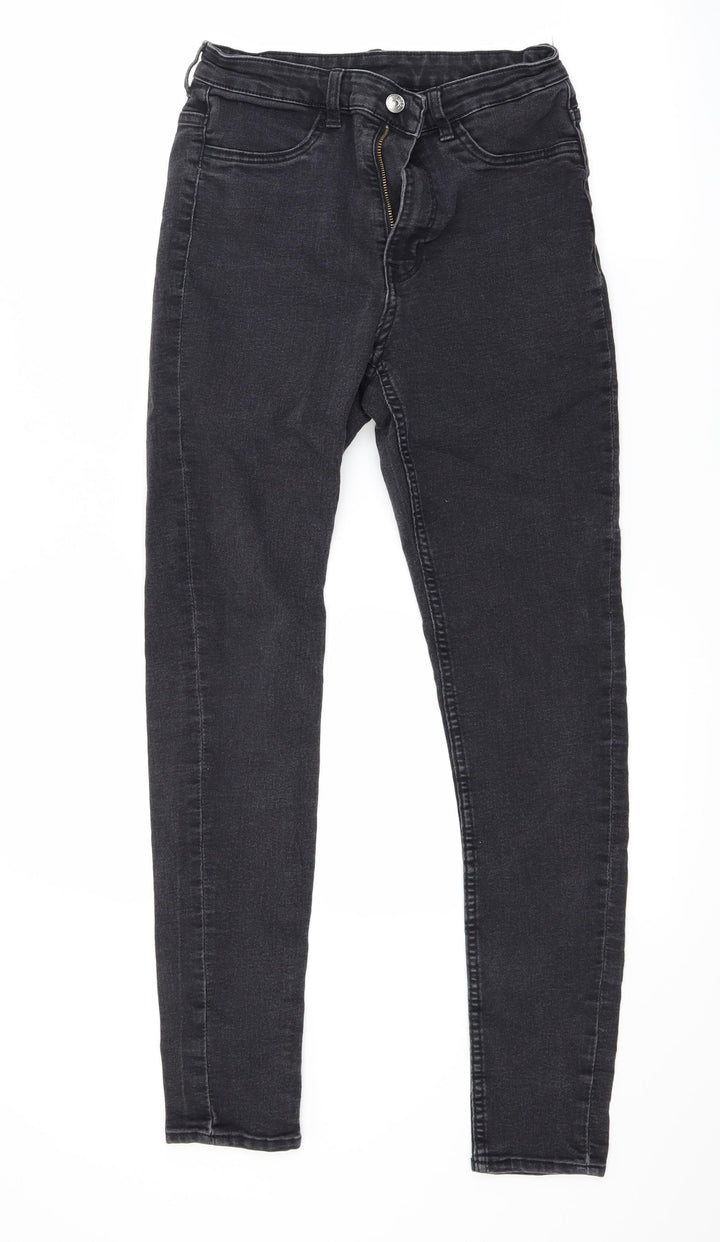 Divided Womens Black Denim Skinny Jeans Size 10 L27 in