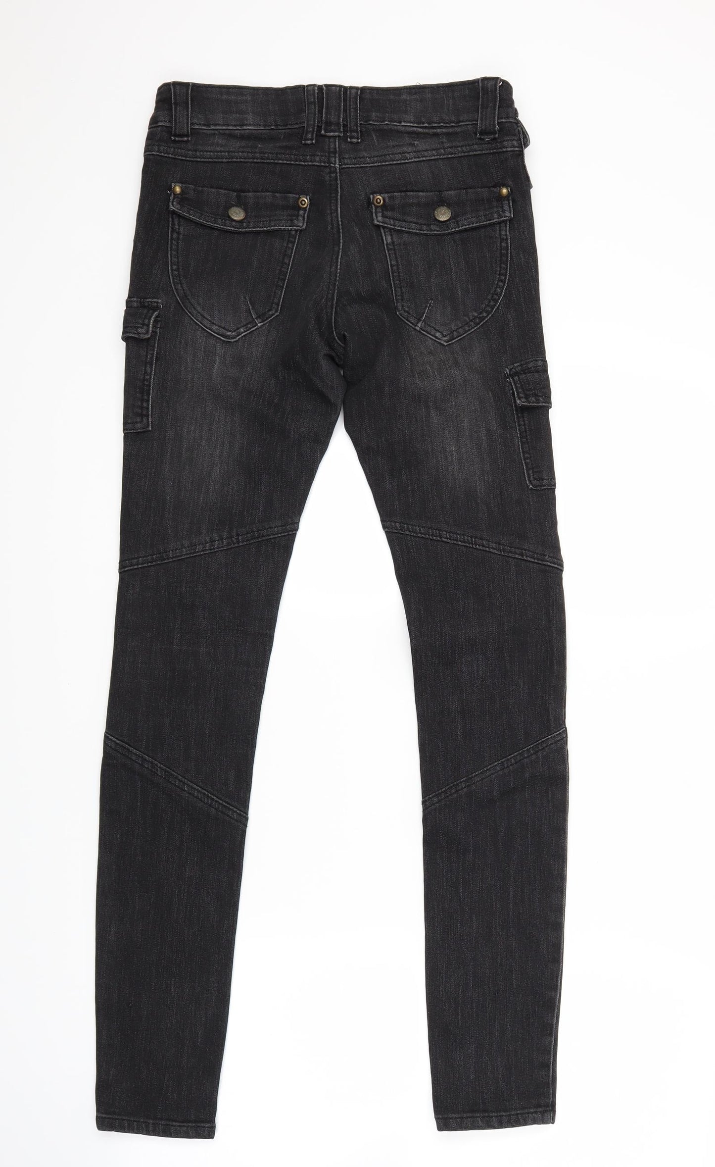 Yes Yes Womens Black  Denim Skinny Jeans Size 8 L28 in
