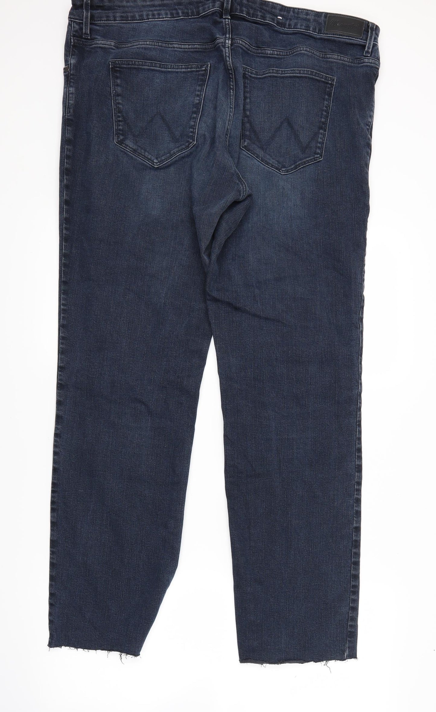 Wrangler Mens Blue  Denim Straight Jeans Size 36 L32 in