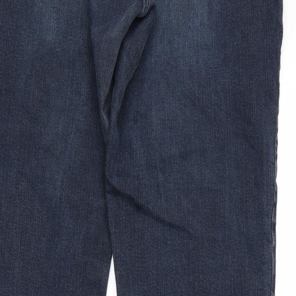 Wrangler Mens Blue  Denim Straight Jeans Size 36 L32 in