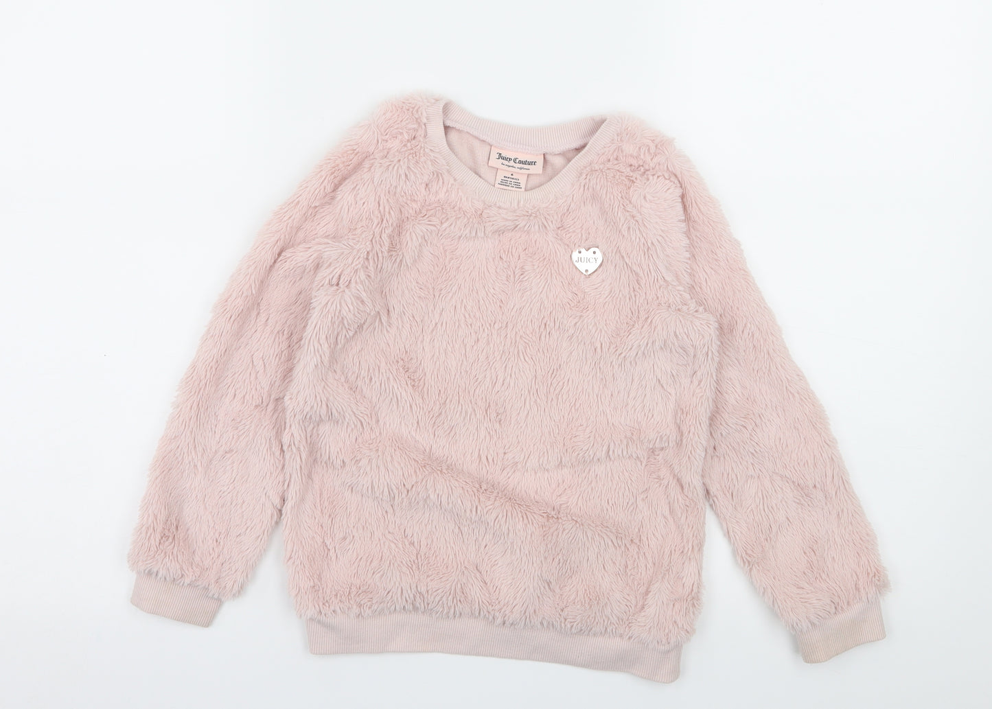 Juicy Couture Girls Pink   Pullover Sweatshirt Size 6 Years