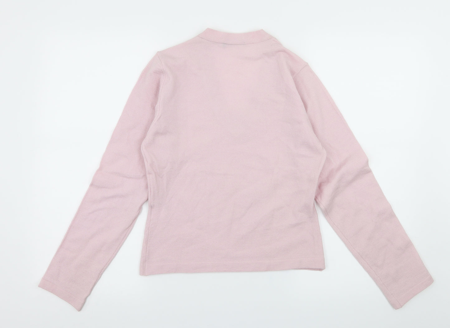 Lene Sand Womens Pink  Knit Pullover Jumper Size S