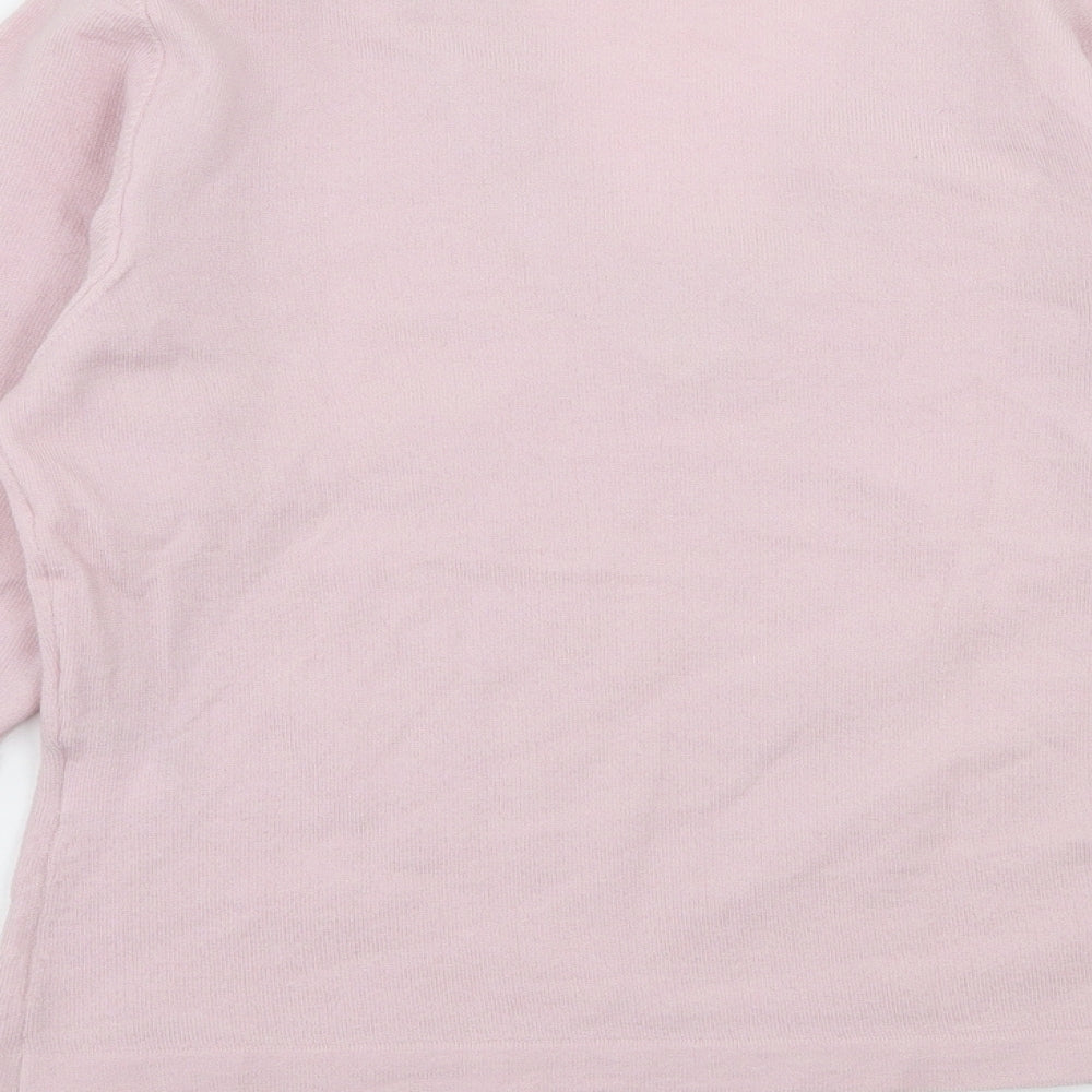 Lene Sand Womens Pink  Knit Pullover Jumper Size S
