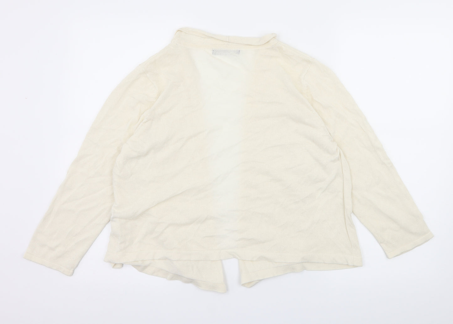 Marks and Spencer Womens Ivory   Cardigan Jumper Size 16
