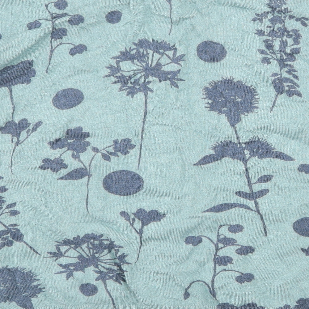 Marks and Spencer Womens Blue Floral Knit Cardigan Jumper Size 20