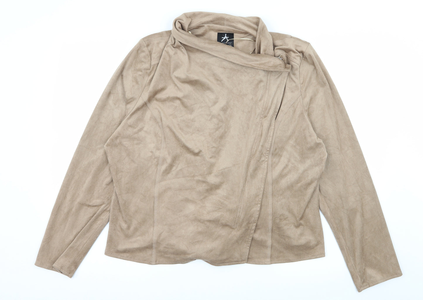 Atmosphere Womens Brown  Velour Jacket  Size 18