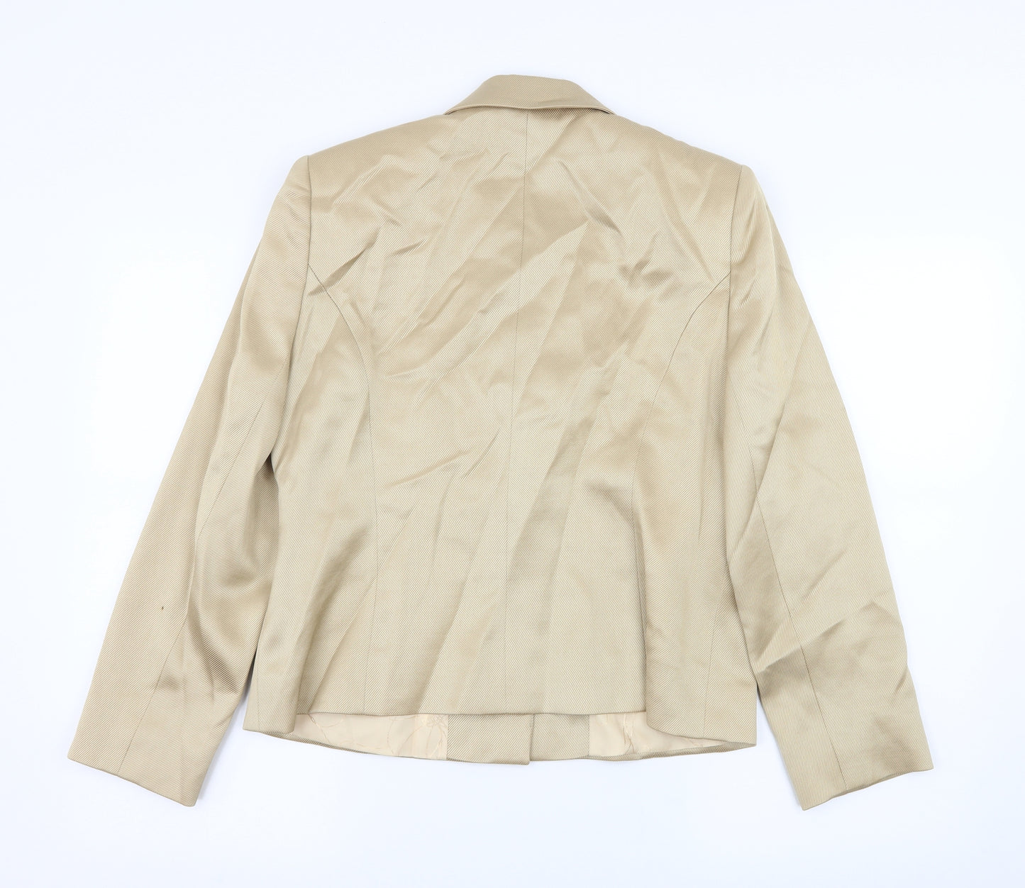 Minosa Womens Beige   Jacket Blazer Size 12