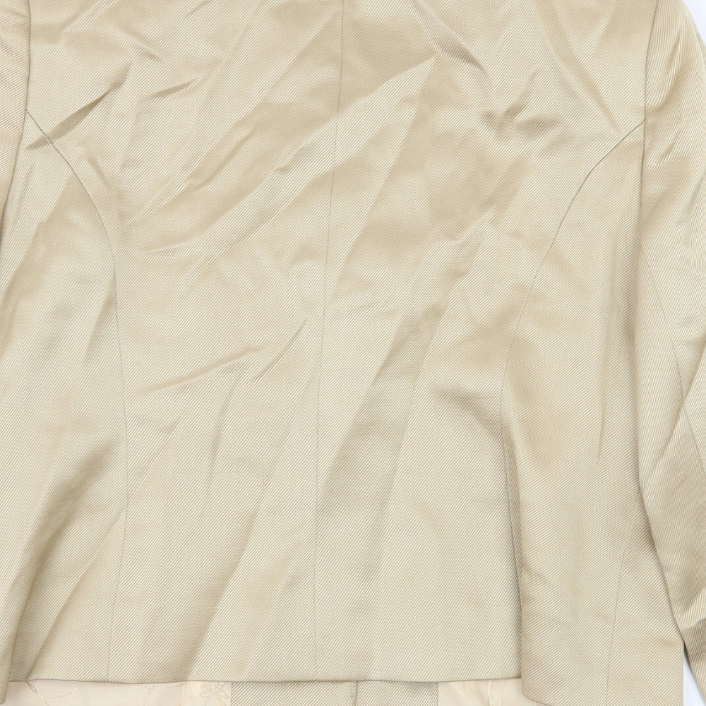 Minosa Womens Beige   Jacket Blazer Size 12