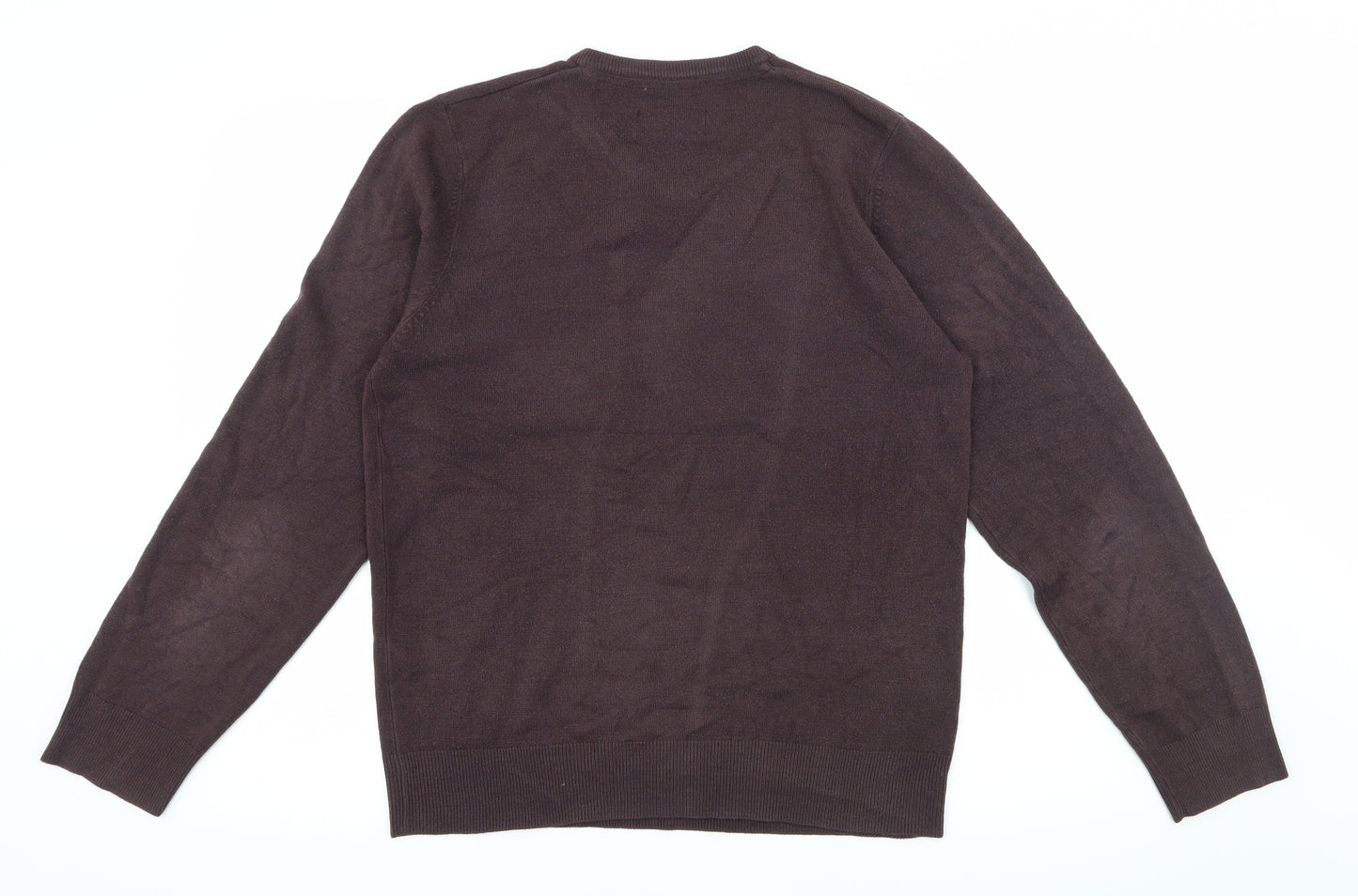 Broadbent Boothroyds Mens Brown  Knit Pullover Jumper Size M