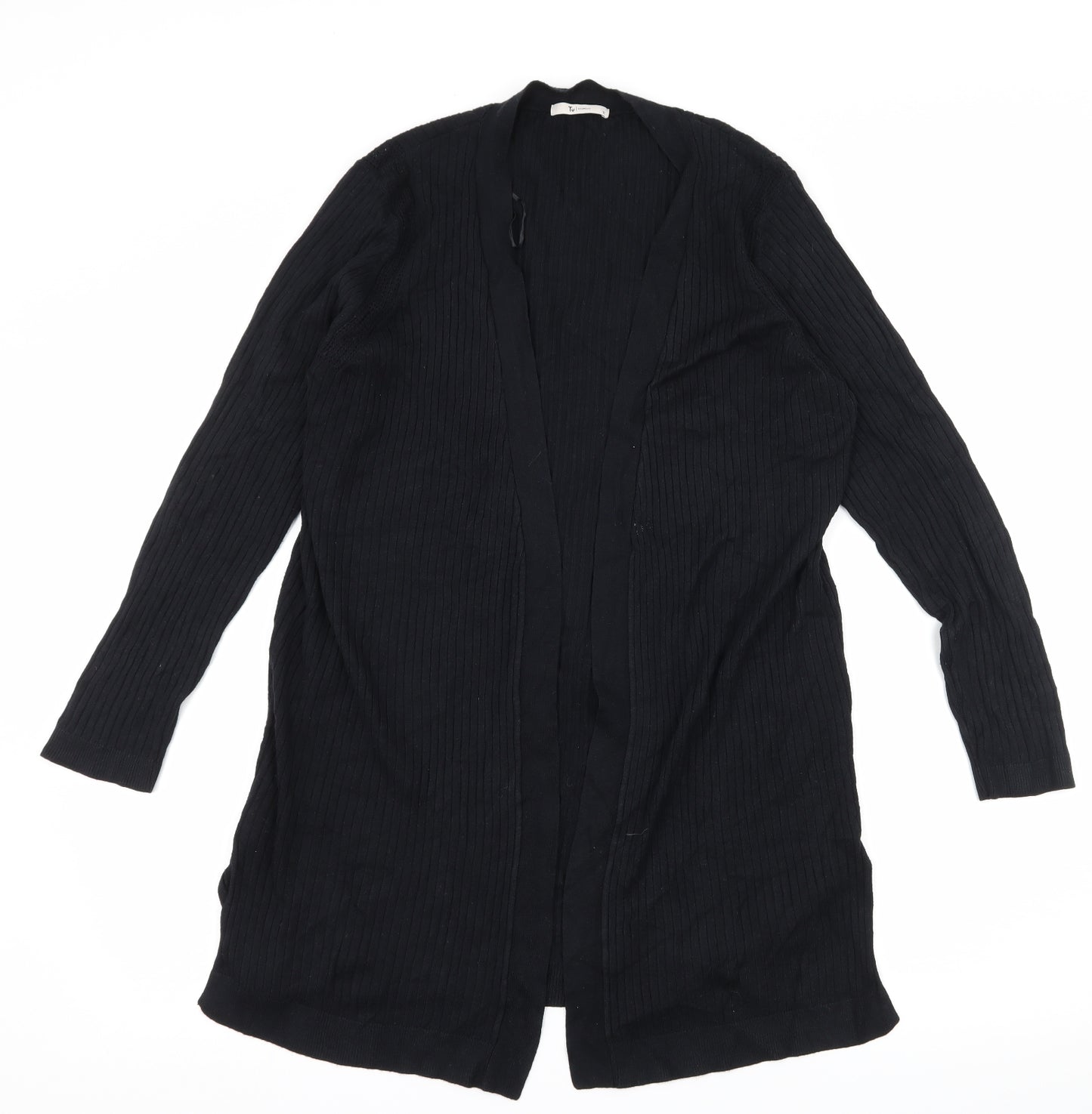 TU Womens Black  Knit Cardigan Jumper Size 12