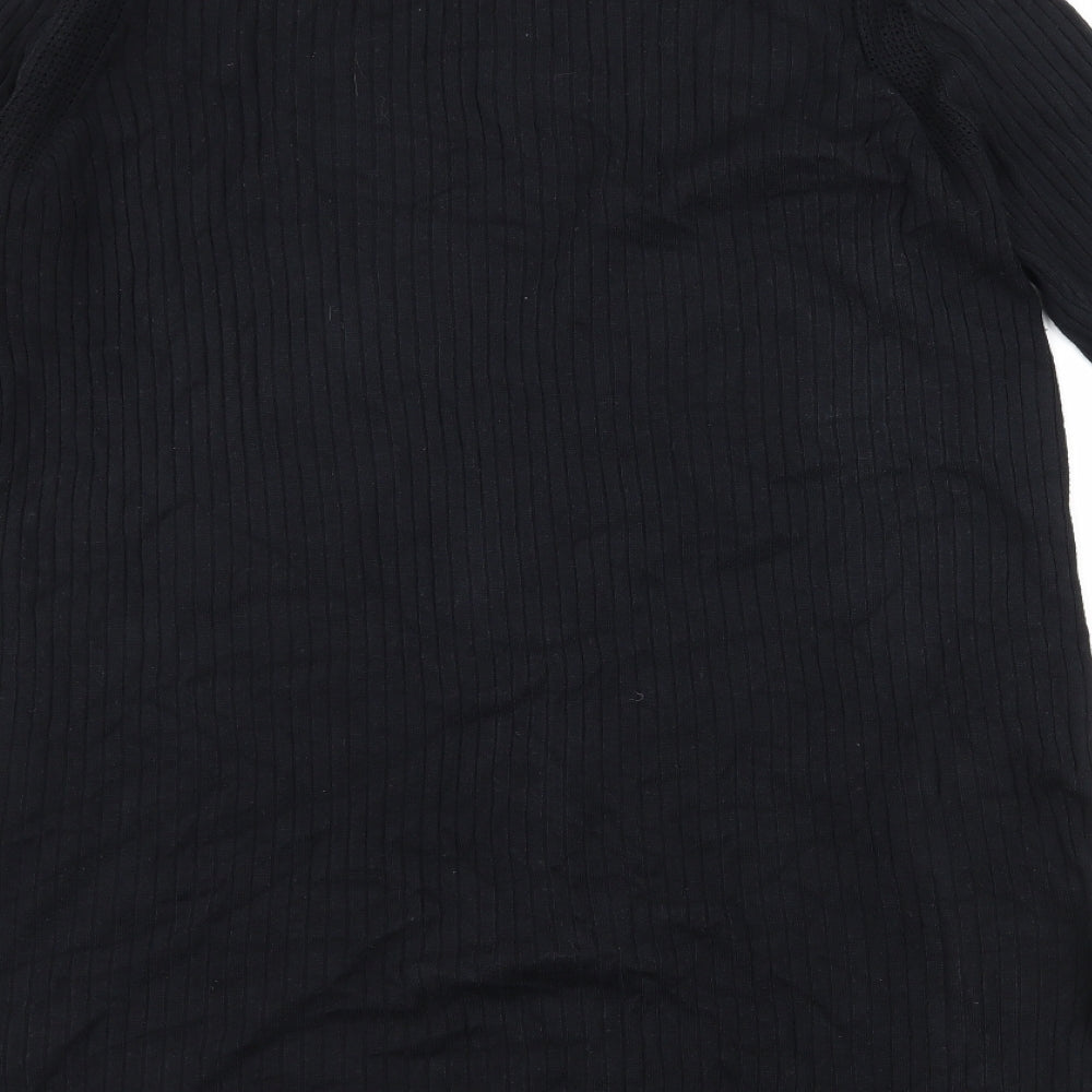 TU Womens Black  Knit Cardigan Jumper Size 12