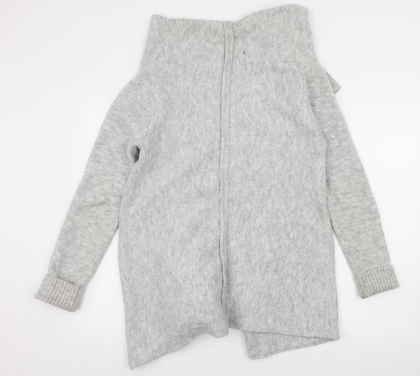 Zara Womens Grey  Knit Cardigan Jumper Size M