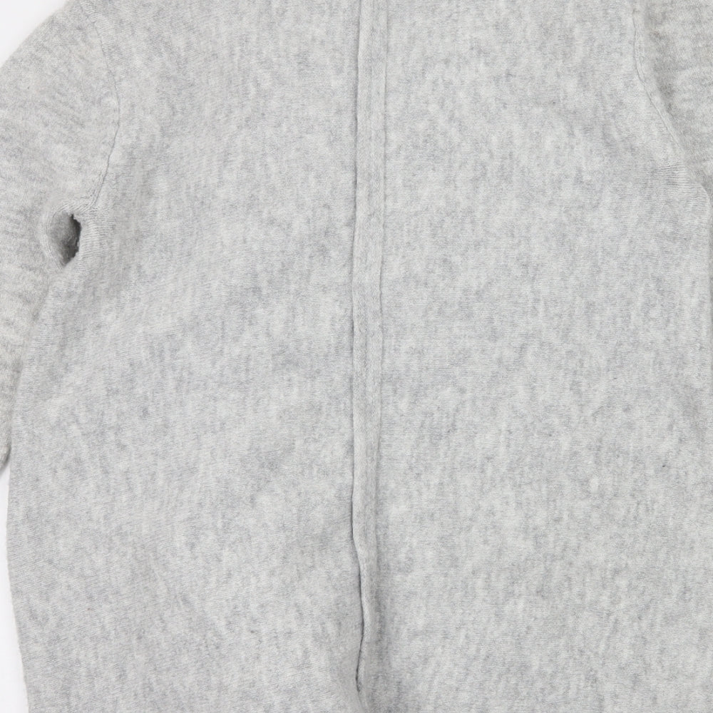 Zara Womens Grey  Knit Cardigan Jumper Size M