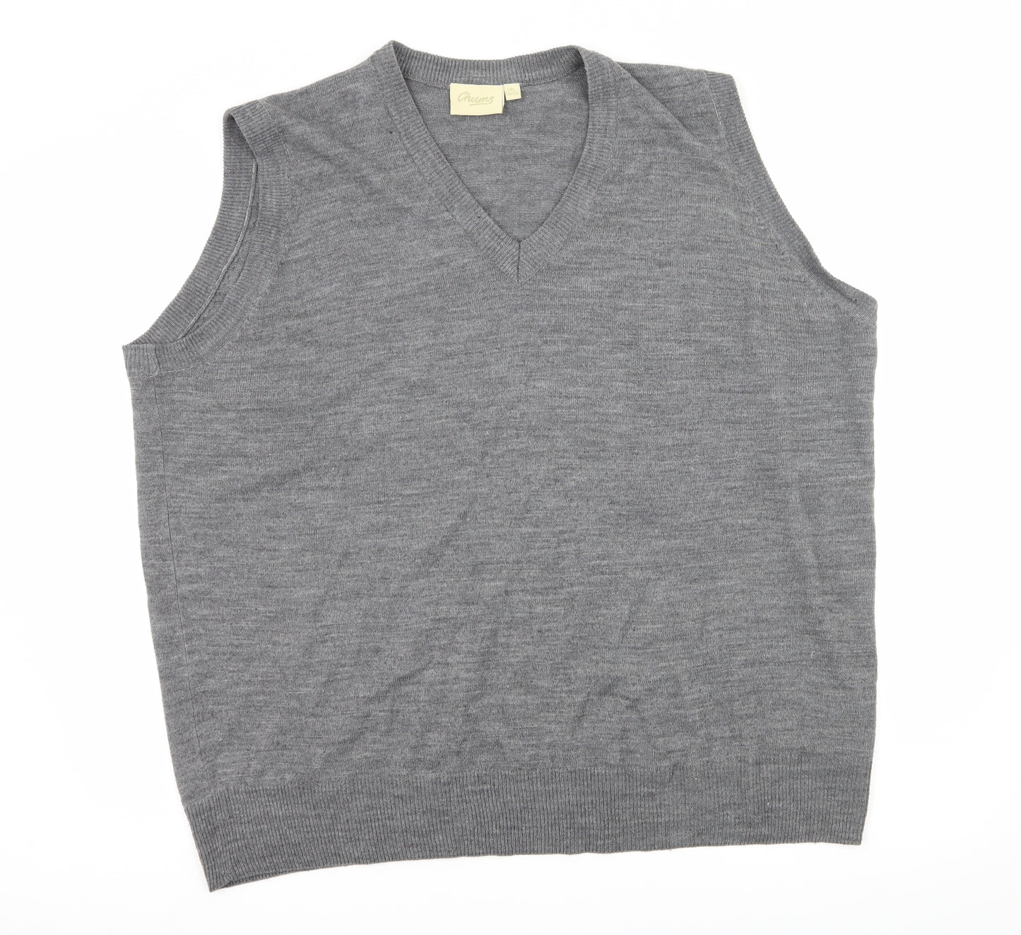 Chums Mens Grey  Knit Pullover Jumper Size 2XL