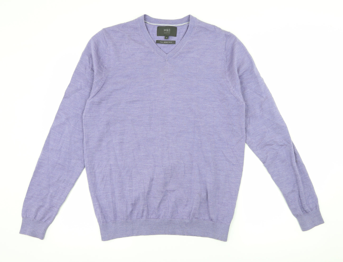 Marks and Spencer Womens Purple  Knit Pullover Jumper Size M