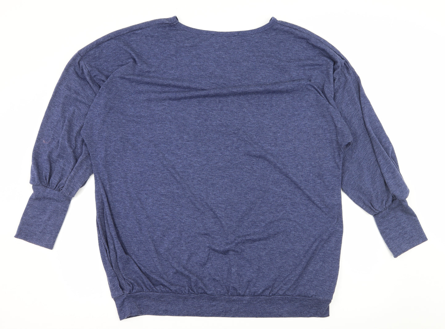 Zanzea Womens Blue  Jersey Basic T-Shirt Size 2XL
