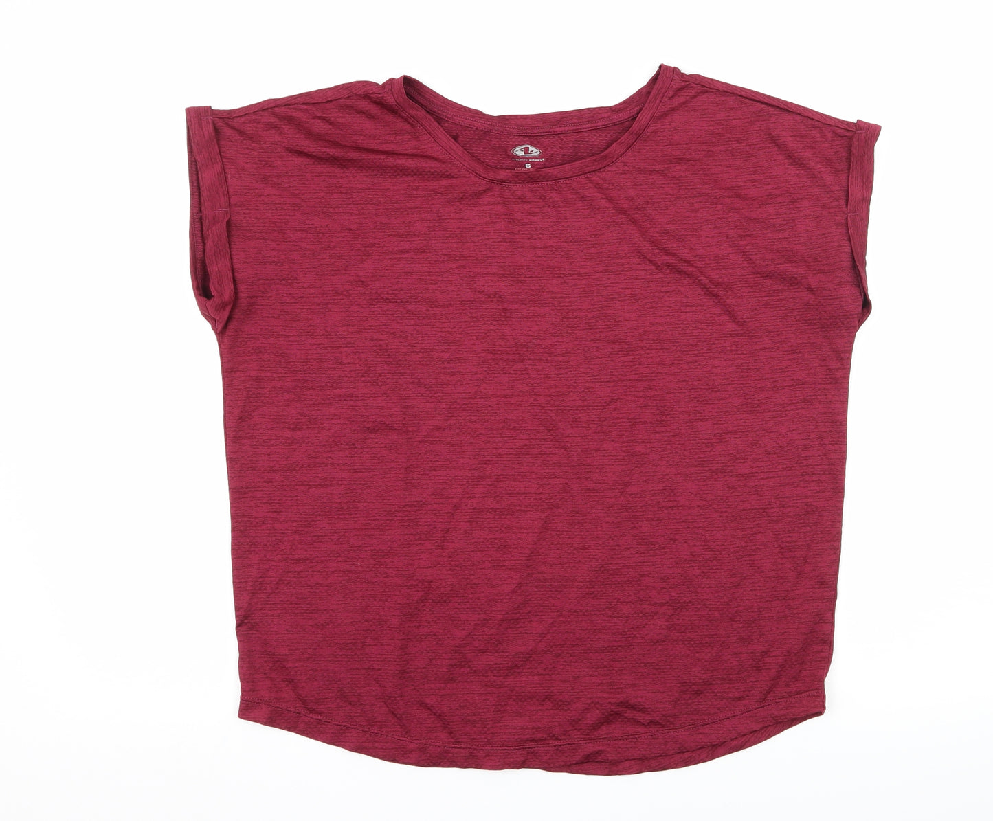 Athletic Work Womens Pink  Jersey Basic T-Shirt Size S
