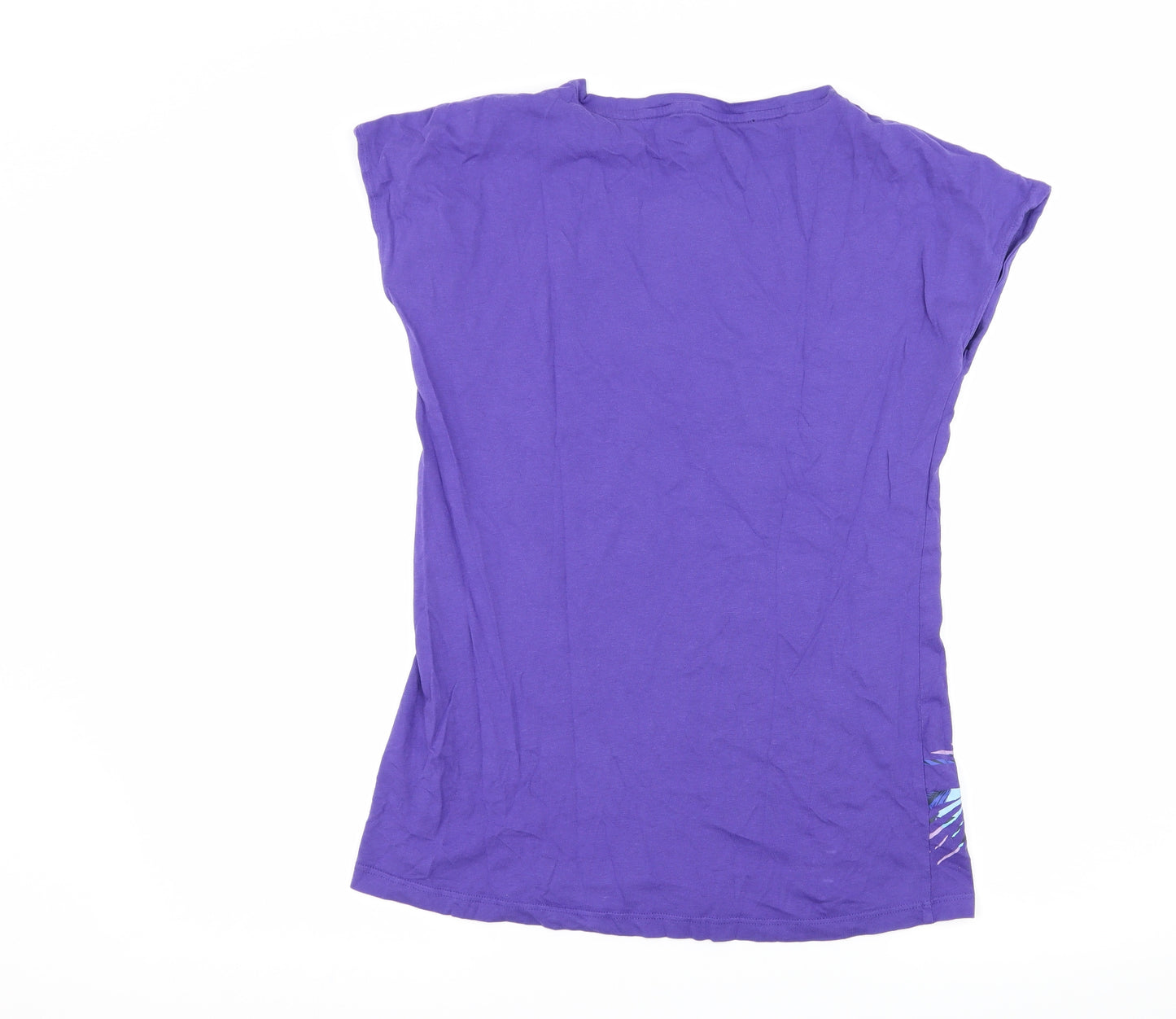 Hot Tuna Womens Purple  Jersey Basic T-Shirt Size 10  - Fish