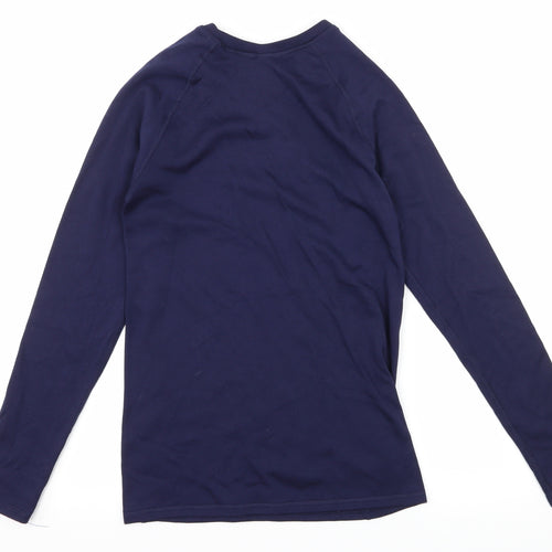 Iris Lilly Womens Blue  Jersey Basic T-Shirt Size 10
