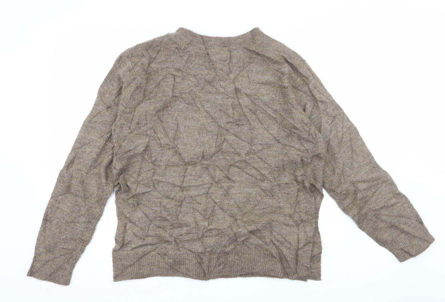 H&M Womens Brown  Knit Pullover Jumper Size XS