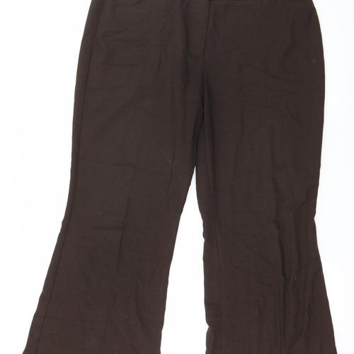 Marks and Spencer Womens Brown   Trousers  Size 14 L27 in
