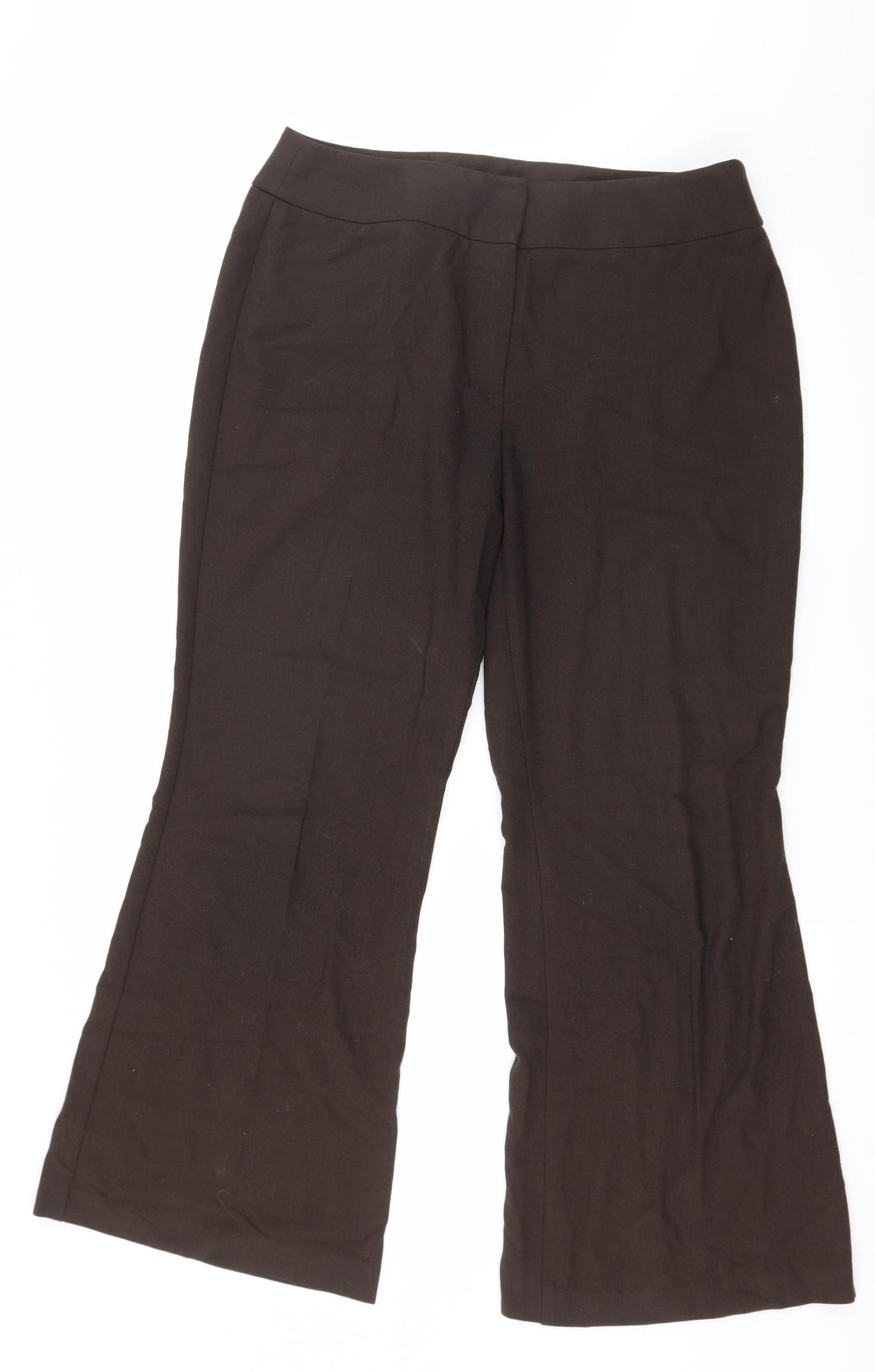 Marks and Spencer Womens Brown   Trousers  Size 14 L27 in