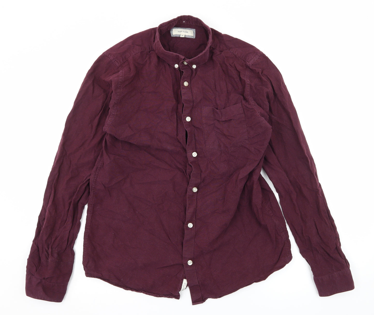 River Island Mens Purple    Button-Up Size M