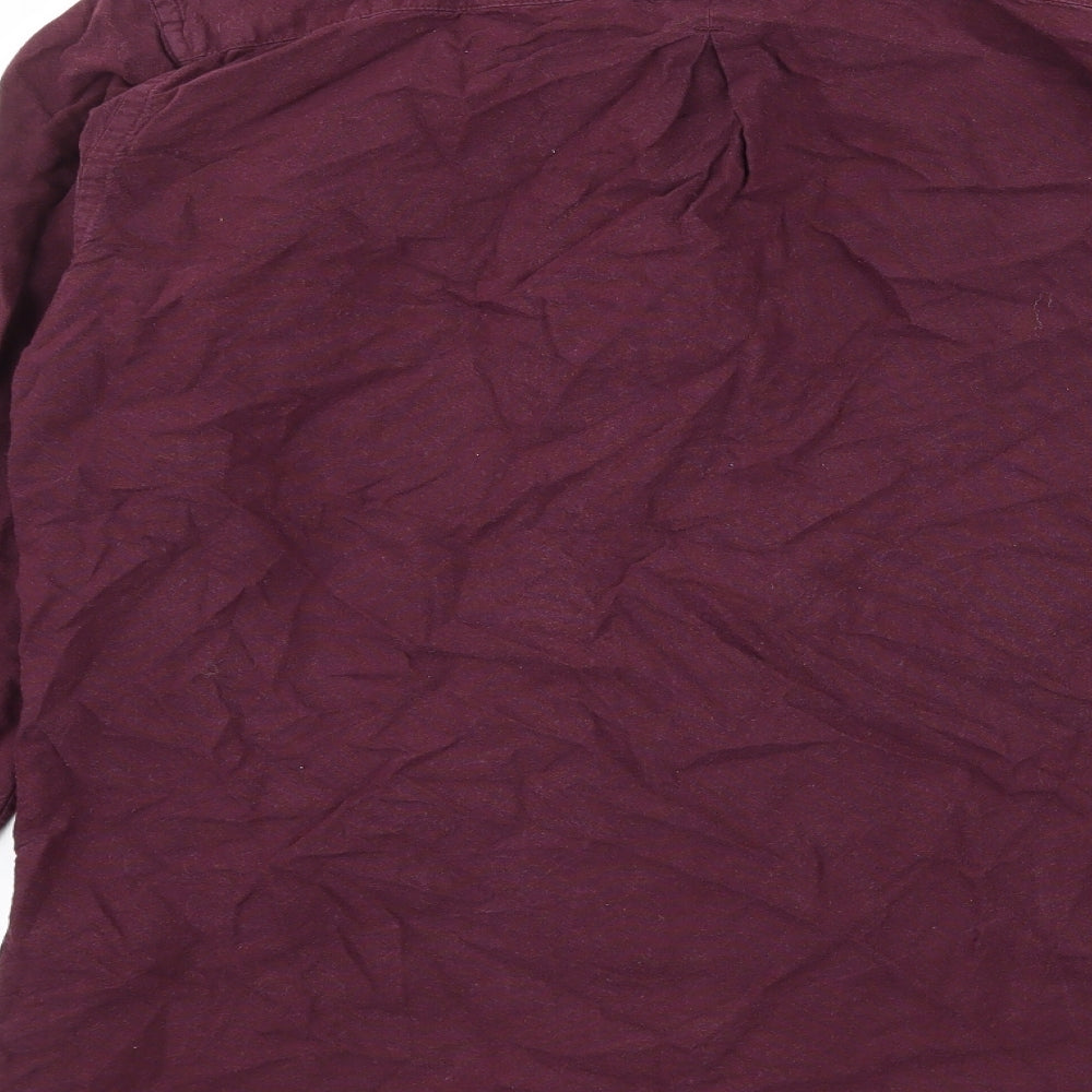 River Island Mens Purple    Button-Up Size M