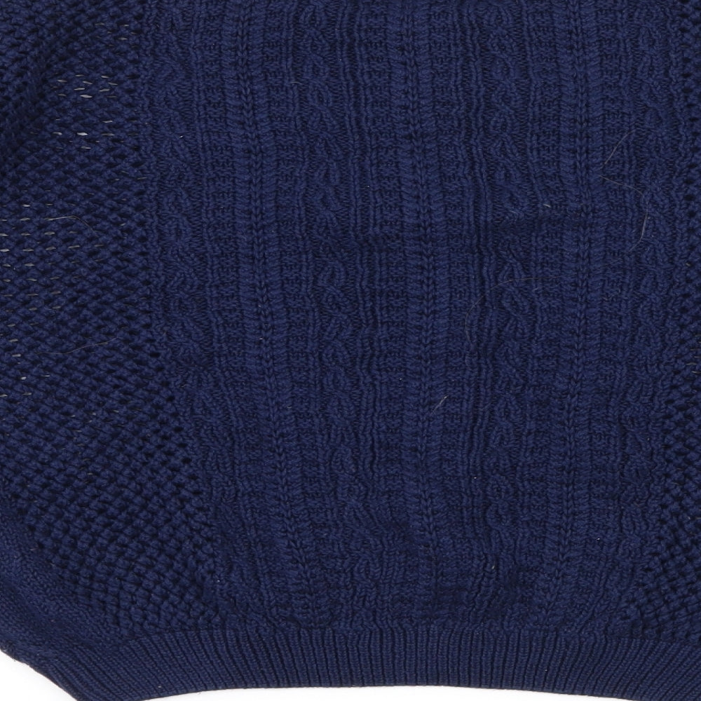 Love Milly Womens Blue  Knit Pullover Jumper Size S