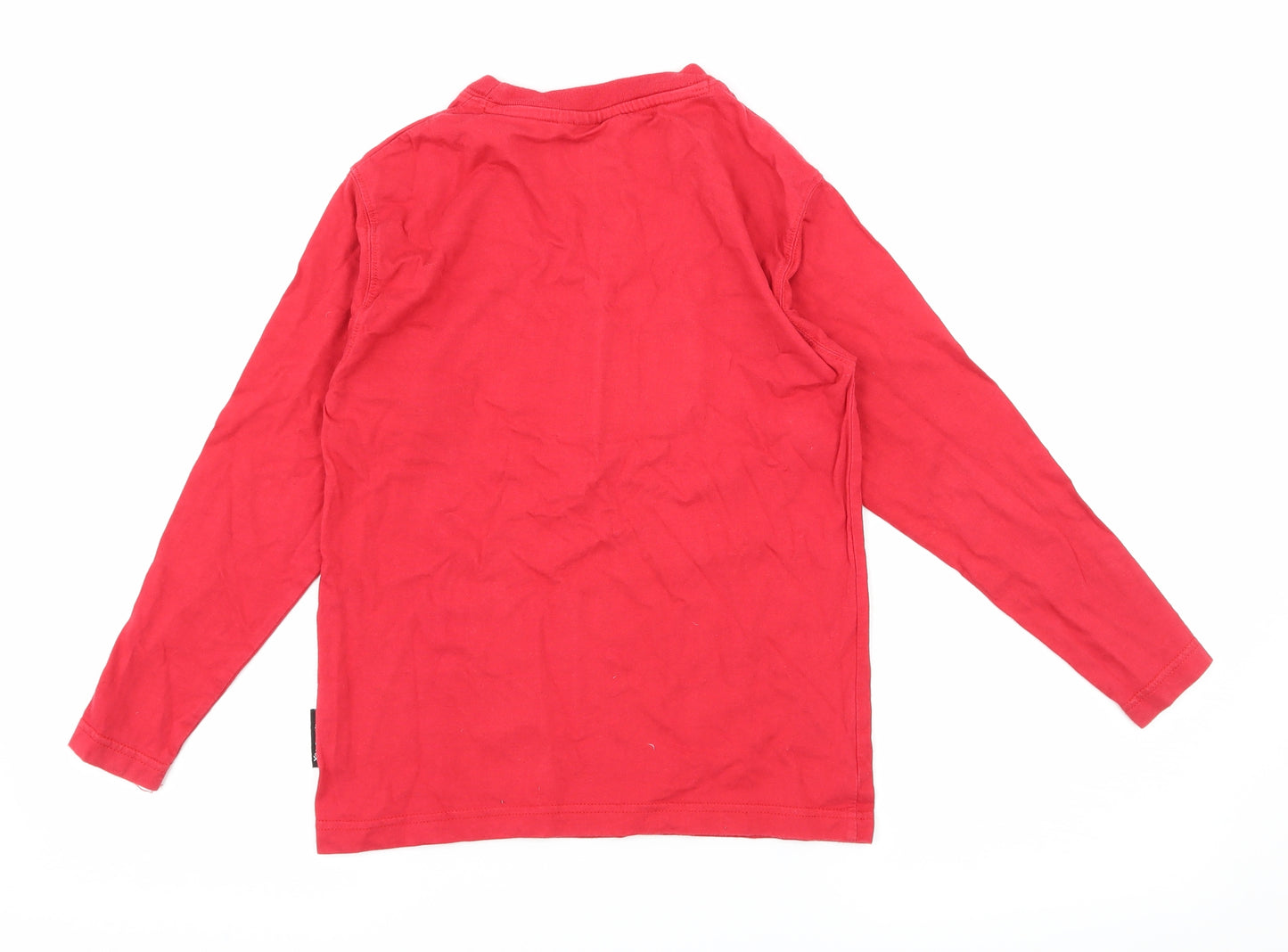 Kangaroo Poo Boys Red Geometric Jersey Basic T-Shirt Size 7-8 Years