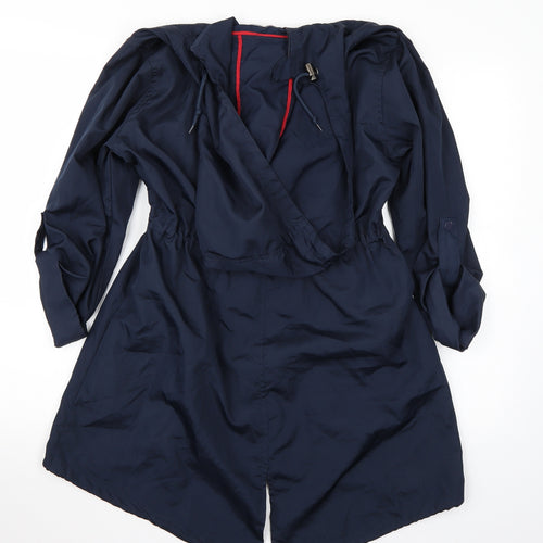 Denim & Co. Womens Blue   Jacket Coat Size S