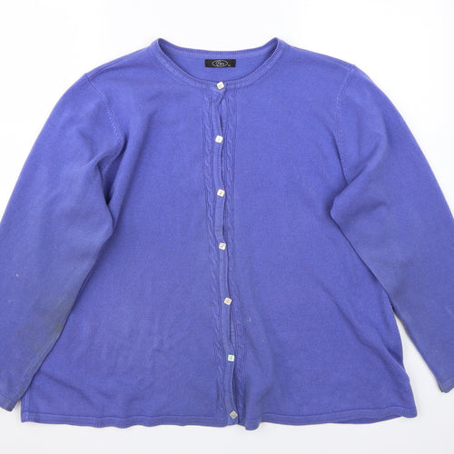 BM Womens Purple   Cardigan Jumper Size XL