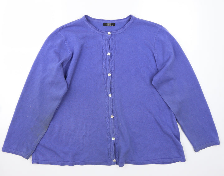 BM Womens Purple   Cardigan Jumper Size XL