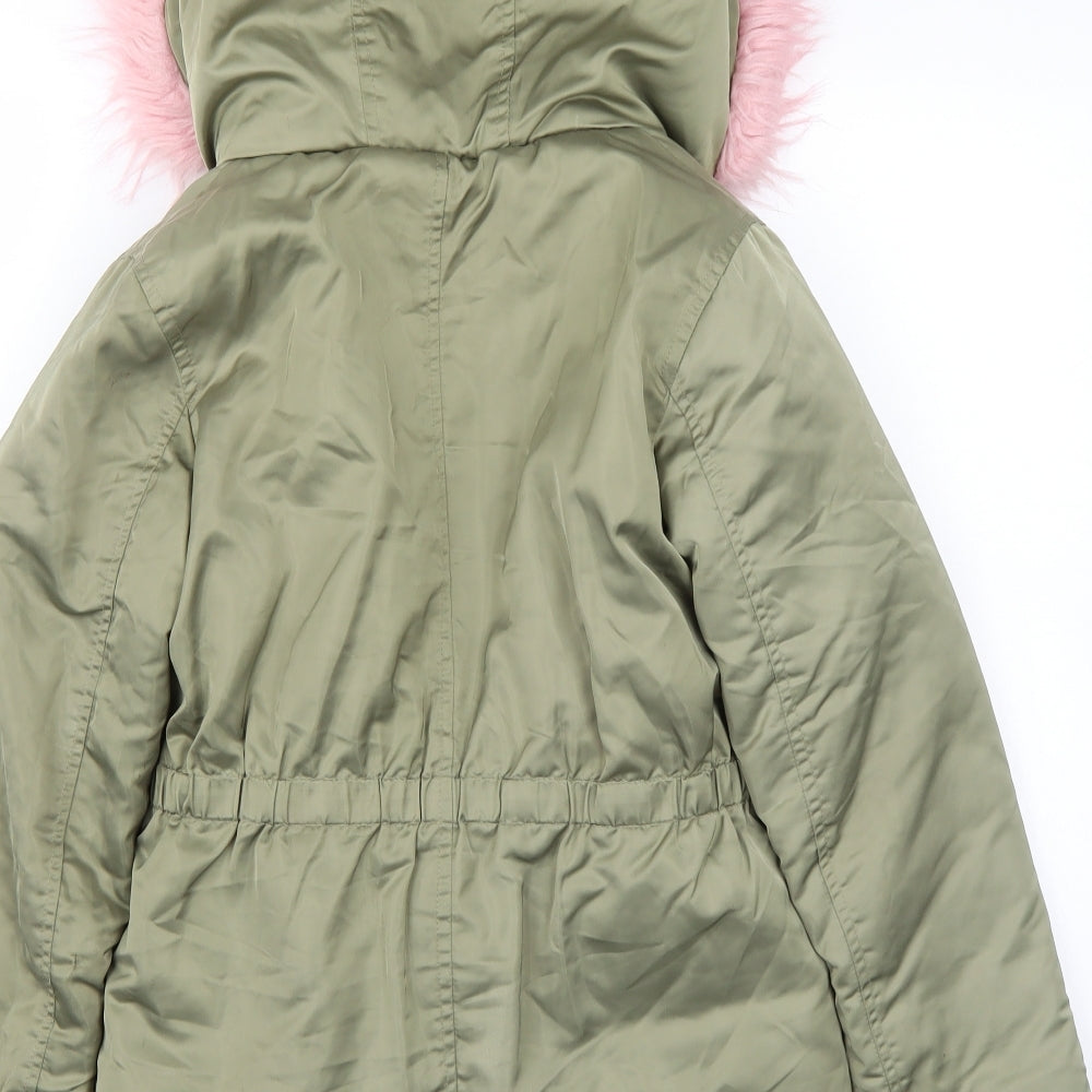 Primark Girls Green   Jacket Coat Size 10-11 Years