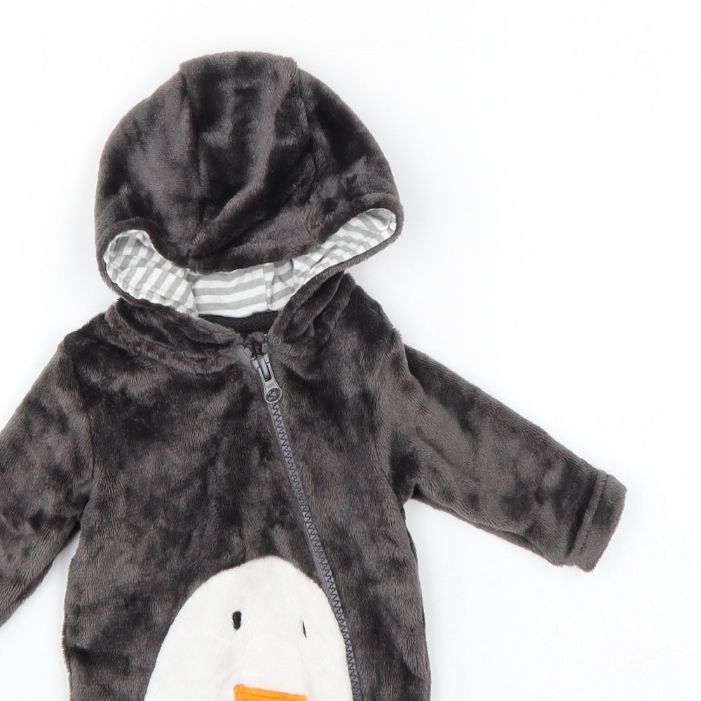 Matalan Baby Grey   Babygrow One-Piece Size Newborn