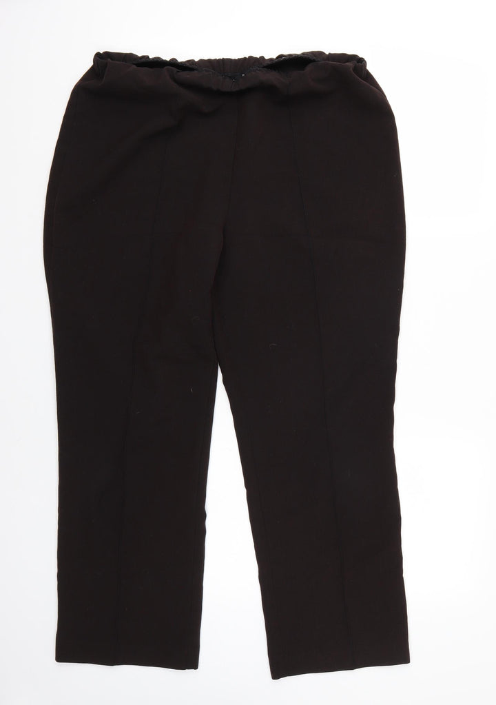 BM Womens Brown Trousers Size 14 L27 in