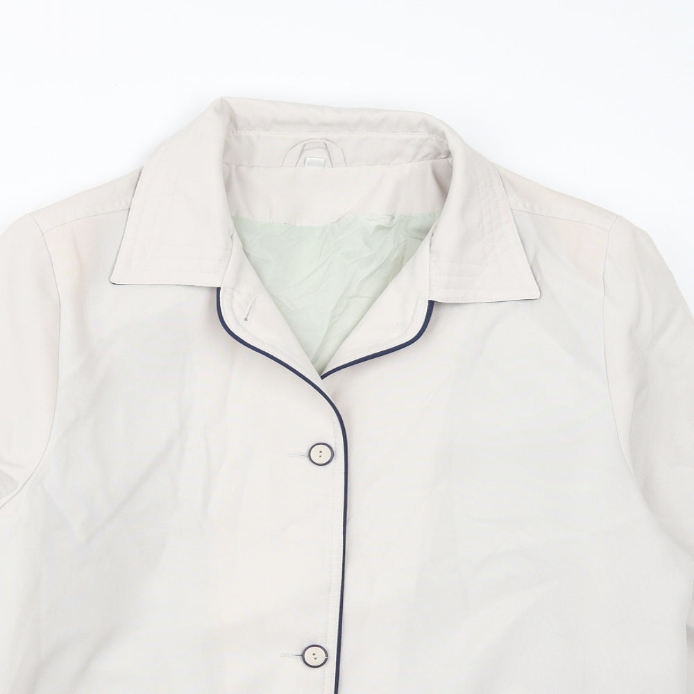 Preworn Womens White   Jacket Coat Size 14