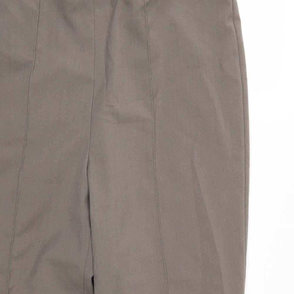 BM Womens Brown   Trousers  Size 14 L27 in