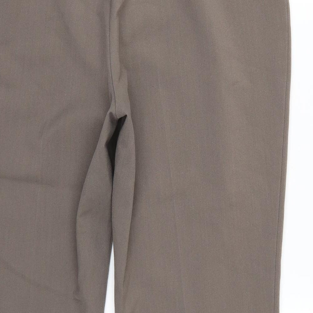 BM Womens Brown   Trousers  Size 14 L27 in