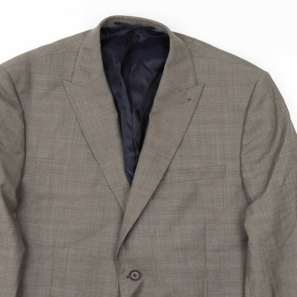 Marks and Spencer Mens Beige   Jacket Suit Jacket Size 44