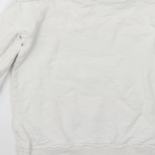 George Girls White   Pullover Jumper Size 5-6 Years