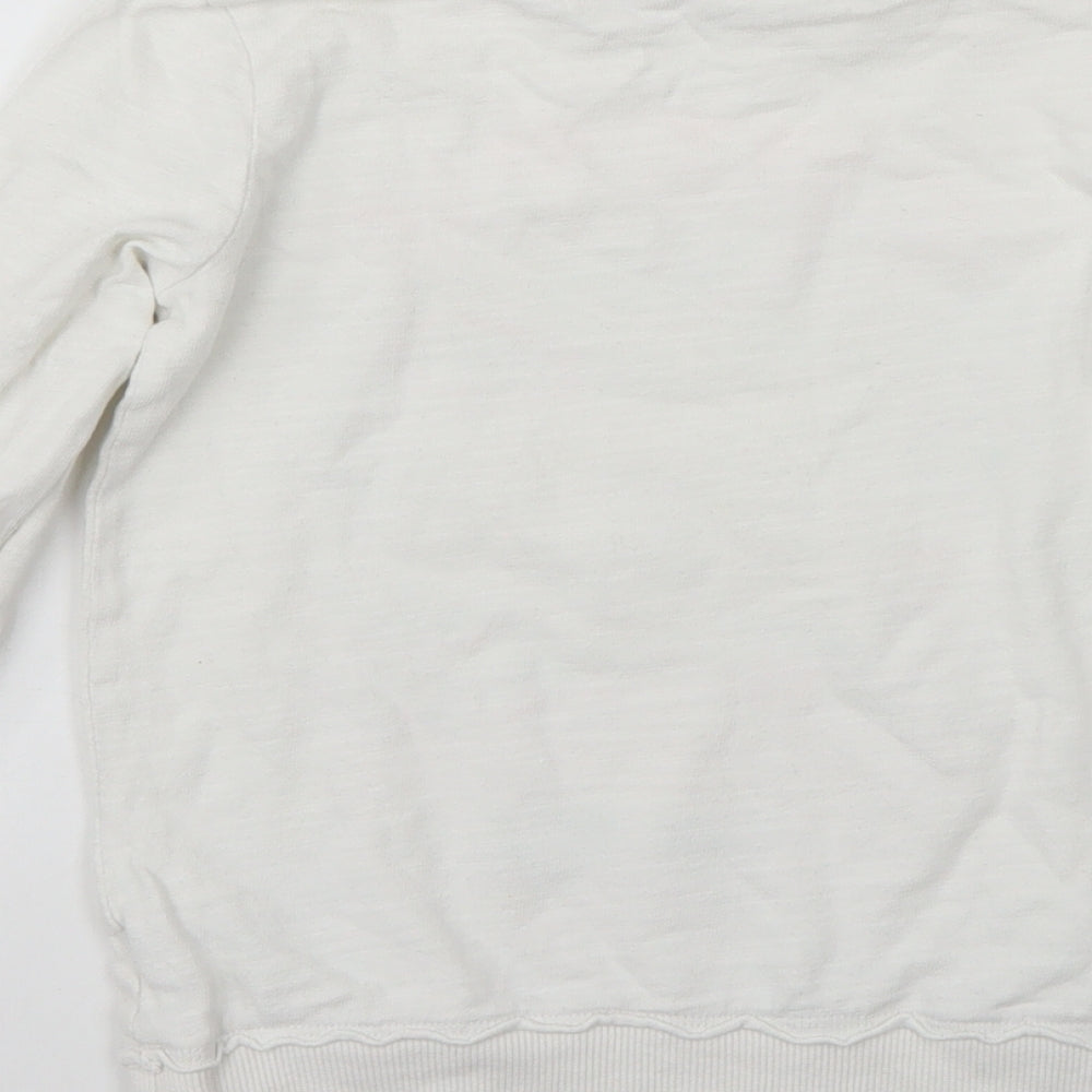 George Girls White   Pullover Jumper Size 5-6 Years