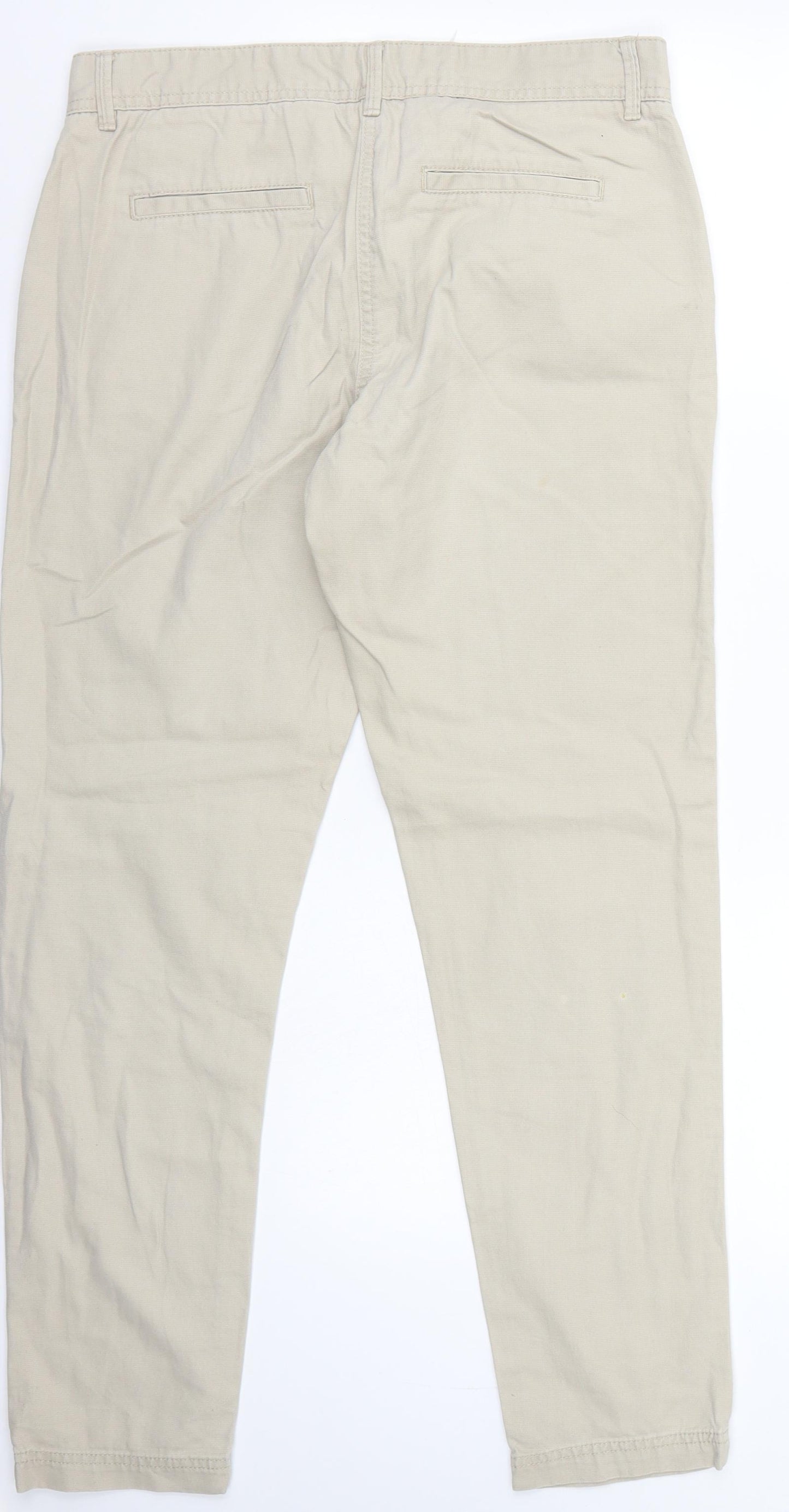 NEXT Womens Beige   Trousers  Size 10 L28 in