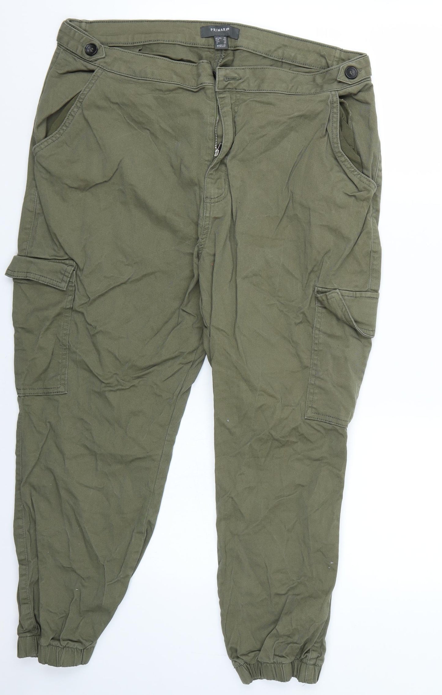 Primark Womens Green   Trousers  Size 18 L25 in