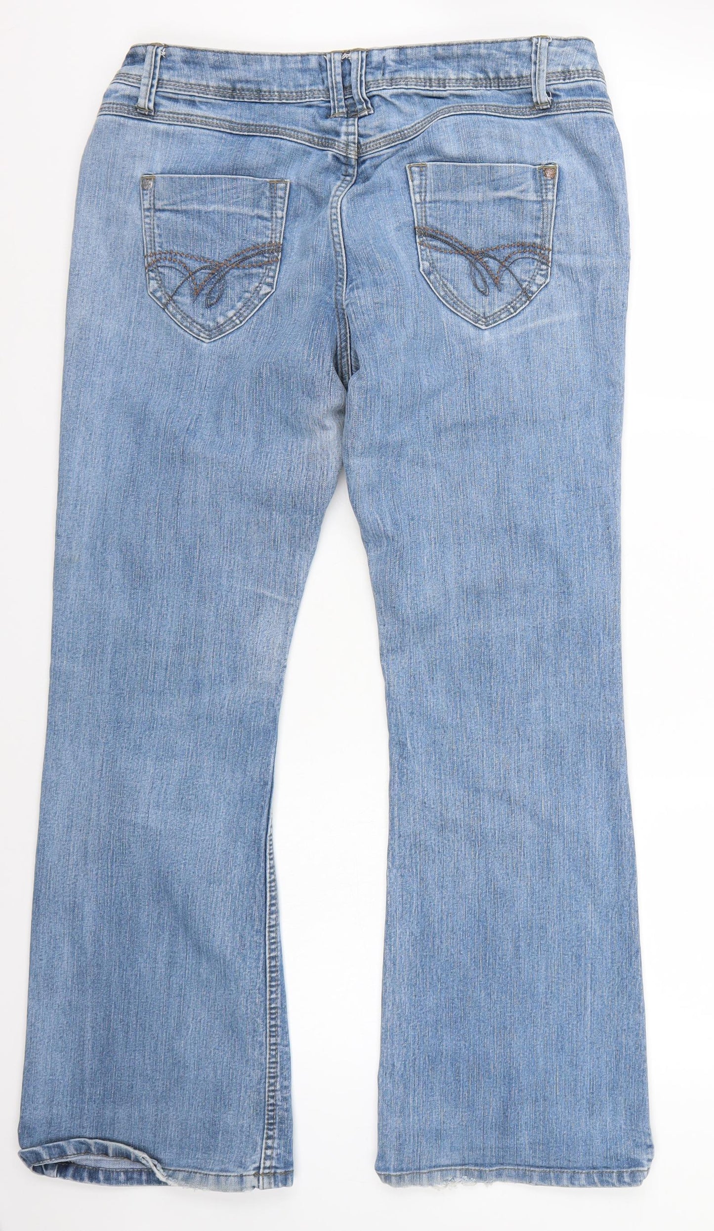 NEXT Womens Blue   Bootcut Jeans Size 14 L28 in