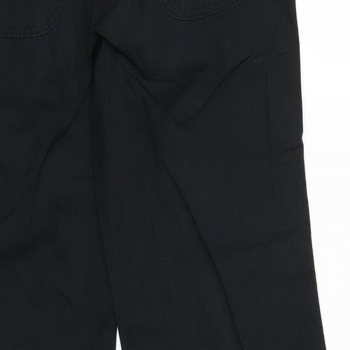 Marks and Spencer Womens Black   Cargo Trousers Size 10 L28 in