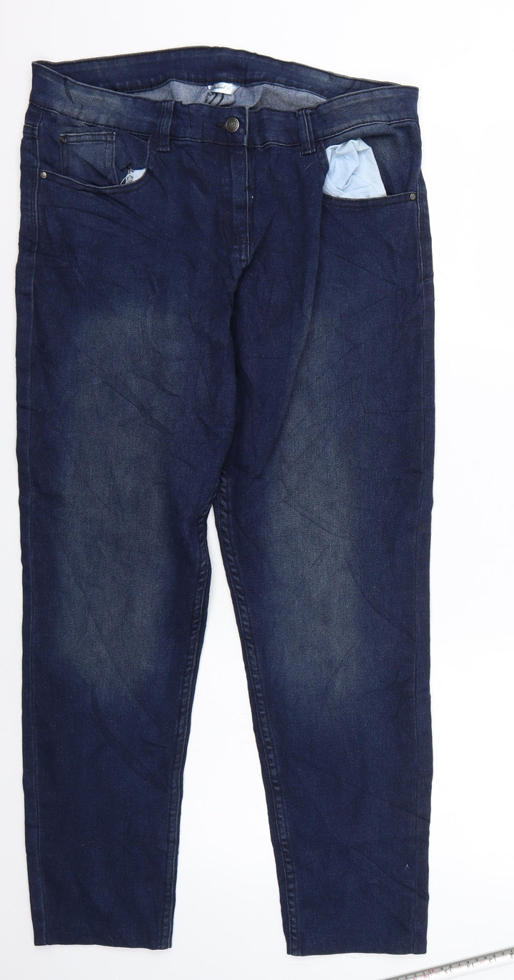 beloved Womens Blue Cropped Jeans Size 42 L27 in