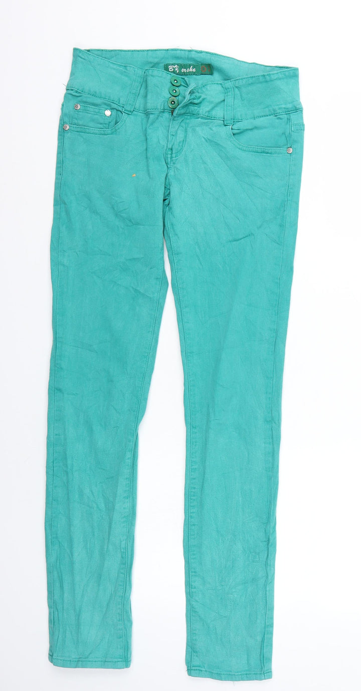 By Sasha Womens Green   Straight Jeans Size M L30 in