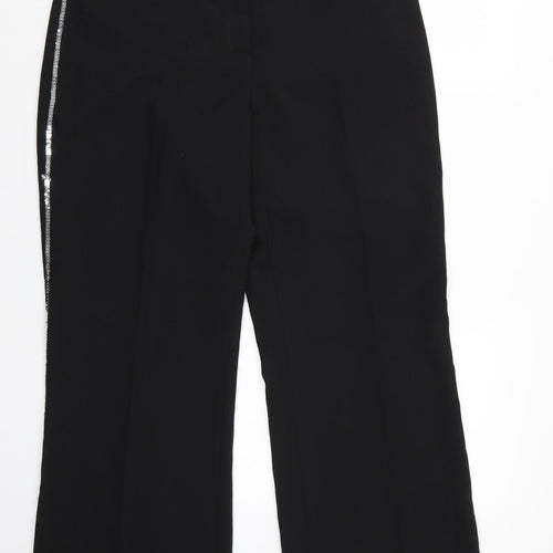 F&F Womens Black   Trousers  Size 14 L28 in