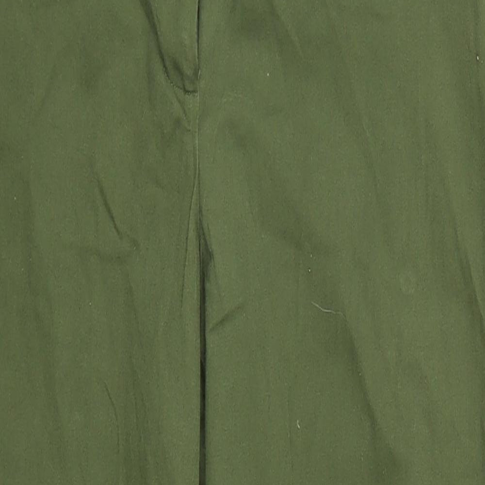 Dorothy Perkins Womens Green   Cropped Trousers Size 10 L26 in